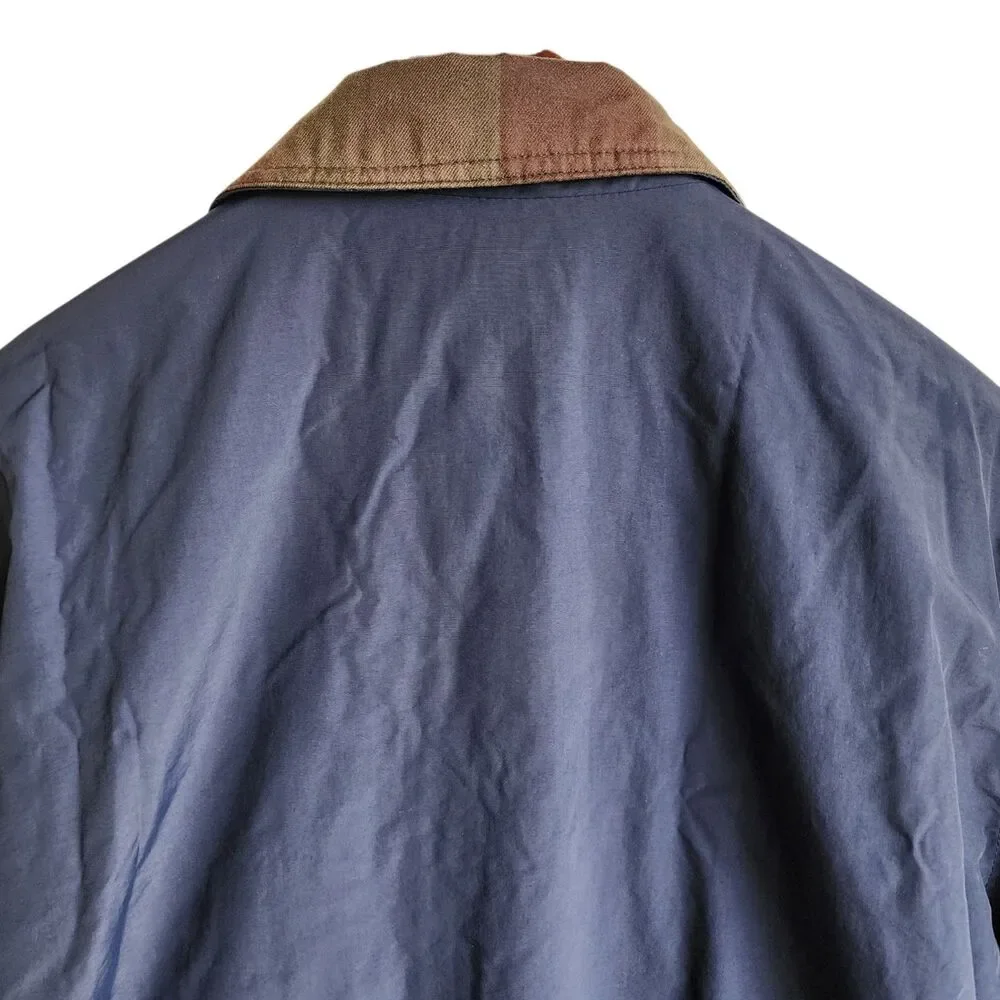 Classic LL Bean Fleece Lined Windbreaker Coat Men' Size Large Reg 100% Nylon